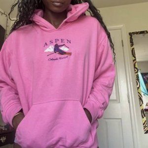 Pink H&M Aspen Colorado Hoodie